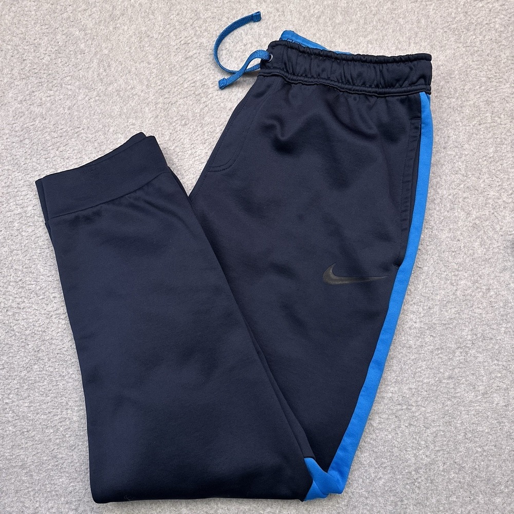 Nike Hyperspeed Fleece Sweatpants Mens Large Blue Training Therma-Fit Running